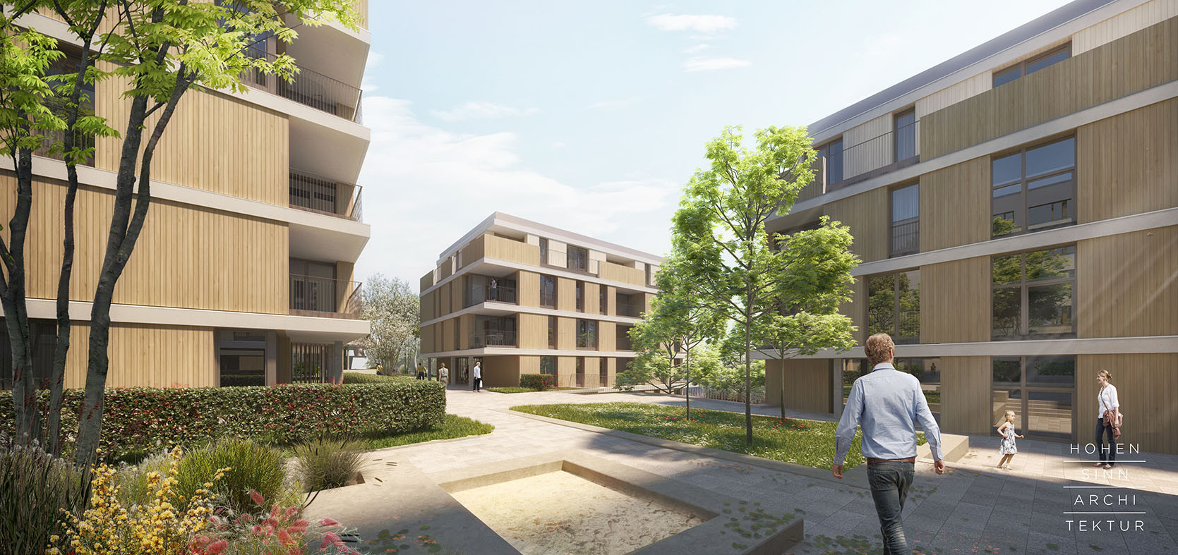 Wohnbauprojekt Schlossquartier Außenrendering Wohnbauprojekt Schlossquartier Außenrendering