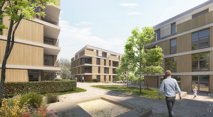 Wohnbauprojekt Schlossquartier Außenrendering Wohnbauprojekt Schlossquartier Außenrendering
